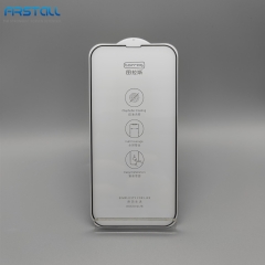 iPhone 13 Full Cover Silk Print Tempered Glass Screen Protector